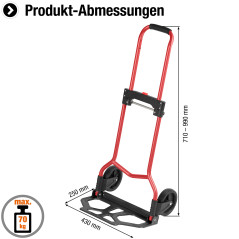 Meister 8985760 Diable - repliable 60 kg