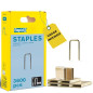 RAPID 40303093, Agrafes haute performance pour matériaux denses, couronne étroite N°606, longueur des branches 12mm, acier galva