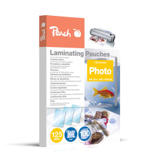 Peach Photo Laminating Pouches 106 x 156mm, 125 mic, Glossy, S-PP525-19, Set of 100
