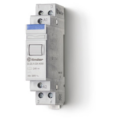 Finder 222290244000PAS Relais modulaire 24 Vdc 2 NO 20 A AgSnO2