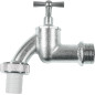 Cornat FLOR92595 Robinet Laiton Mat-Chromé 3/4''