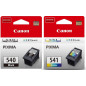 Lot de 2 cartouches d’encre originales Canon PG-540 et CL-541