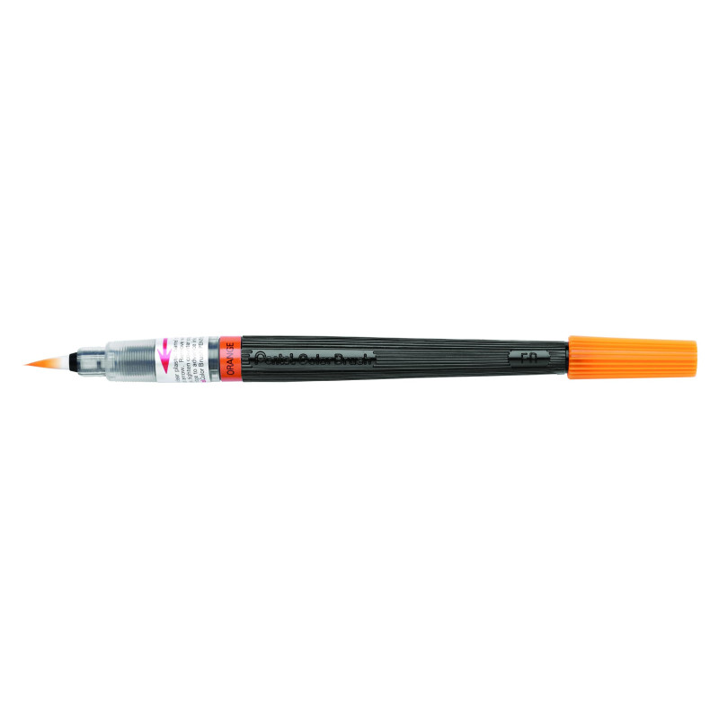 Pentel XGFL Color Brush Pinceau rechargeable encre à l'eau aquarellable Orange