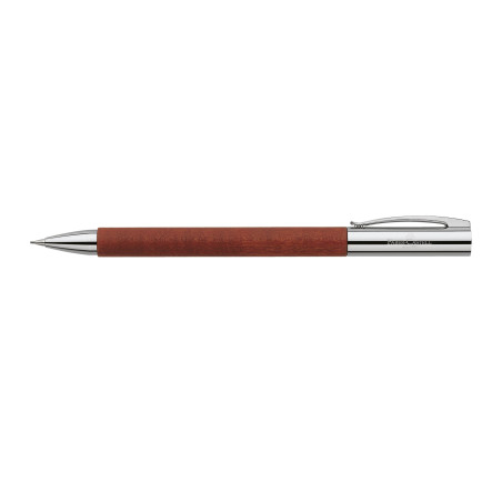 Faber-Castell 138131 - Portemine AMBITION Poirier, Epaisseur de mine : 0,7 mm, Emballage cadeau inclus, Couleur du corps : marro