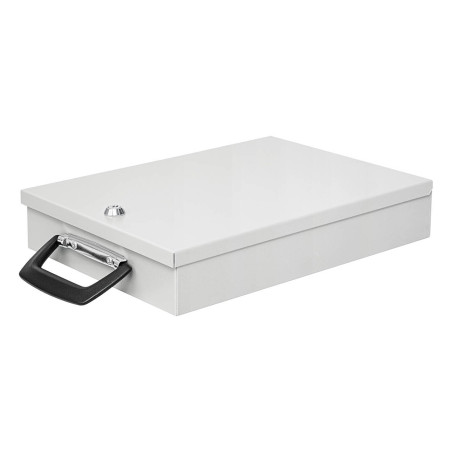 Wedo 1021537 Coffre à documents A4 Format 35,5 x 26,0 x 6,7 cm Gris lumière