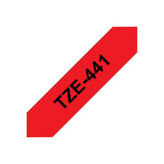 BROTHER Ruban pour PTouch laminé Noir/Rouge 18 mm x 8 m - TZe441