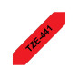 BROTHER Ruban pour PTouch laminé Noir/Rouge 18 mm x 8 m - TZe441