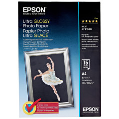 Epson Ultra Glossy Photo Paper Papier Photo Brillant - A4 - 15 Feuilles