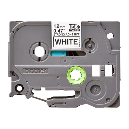 Brother TZe-S231 - Cassette à Ruban Original Laminé Adhésif Puissant - 12 mm - Noir sur Fond Blanc - 8M