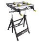 RYOBI - Établi RWB03 – Plan de Travail Multi-Positions, Pliable, Hauteur Réglable, Surface Antidérapante, Idéal Découpe, Serrage