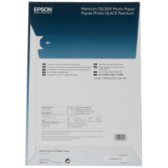S041624 - Boîte de 50 feuilles de papier photo Premium glacé A4, 255 g/m²