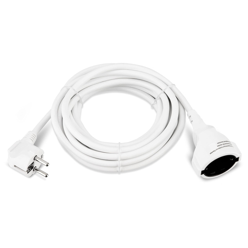 REV Rallonge Contact de Protect. 5,0 m Blanc