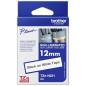 BROTHER Ruban non Laminée - Pour tracer des lettress P-Touch , Noir sur Blanc, 12 mm x 8 m BROTHER Ruban non Laminée - Pour tracer des lettress P-Touch , Noir sur Blanc, 12 mm x 8 m