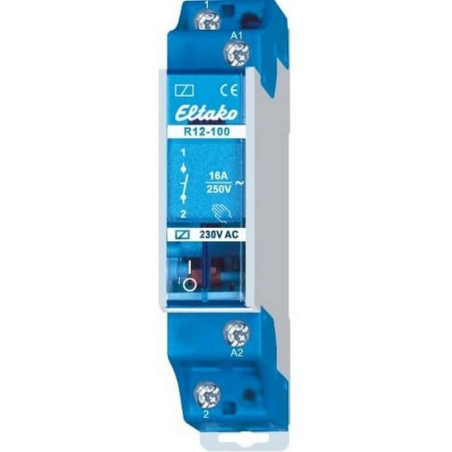 Eltako R12-100-230V Relais de commutation Tension nominale: 230 V Courant de commutation (max.): 16 A 1 NO (T) 1 pc(s)