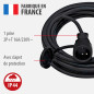 Brennenstuhl Rallonge 25m de câble avec Prise à clapet (IP44), Fabrication Française Brennenstuhl Rallonge 25m de câble avec Prise à clapet (IP44), Fabrication Française