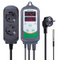 Inkbird ITC-308 Regulateur de Temperature Prise Thermostat Chauffage Refroidissement avec Sonde 2 Relais 220V pour Serre,Brassag Inkbird ITC-308 Regulateur de Temperature Prise Thermostat Chauffage Refroidissement avec Sonde 2 Relais 220V pour Serre,Brassag
