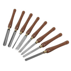 Faithfull WCTSET8B HSS Outils de tournage Coffret en bois 8 pièces (Import Grande Bretagne)