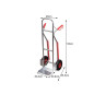 Perel Oht10 en aluminium robuste Diable Charge 200 kg
