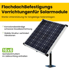 Offgridtec© Support de panneau solaire 5 W - 30 W - Noir