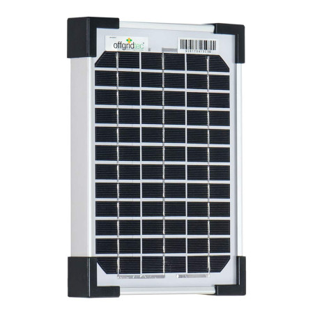 Offgridtec 002960 Panneau solaire 5 W, 12 V Module solaire monocristallin