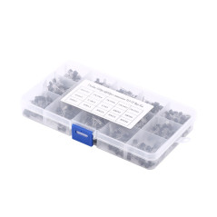 Yosoo 600Pcs 15 Types de valeurs X 40 pcs NPN Transistor PNP Kit TO-92 avec boîte en Plastique
