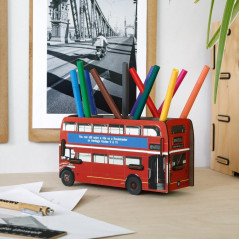 Werkhaus Pot à crayons Bus londonien à deux étages