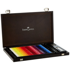 Faber-Castell 117506 Crayons Aquarellables Albrecht Dürer, Boîte en Bois Contenant 48 Crayons Aquarelle à Mine Épaisse de 3,8 mm