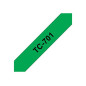 Brother TC-701 ruban d'étiquette Noir sur vert