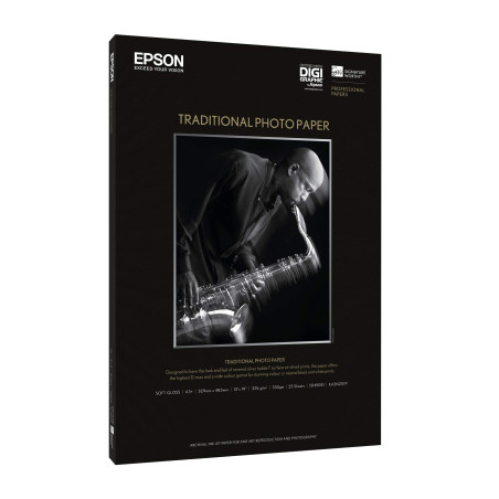 Epson Traditional Photo Paper Papier photo A3 plus (329X483 mm) - 325g/m² 25 feuille(s)