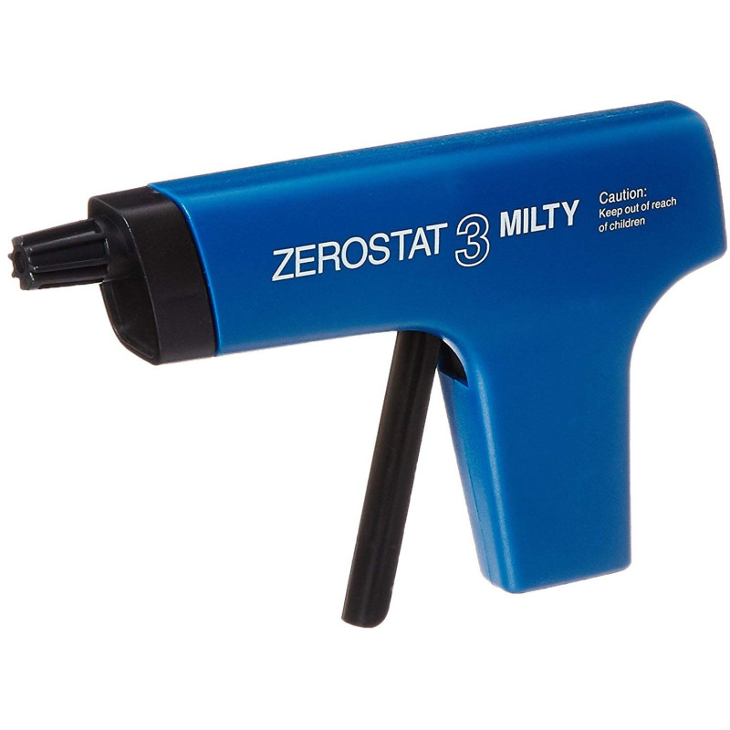 MILTY ZEROSTAT 3 Pistolet anti-statique, plastique, bleu MILTY ZEROSTAT 3 Pistolet anti-statique, plastique, bleu