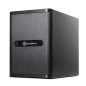 SilverStone SST-DS380 - Stockage de boîtiers Mini-ITX avec porte, noir
