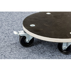 Meister 822040 Chariot à roulettes - plaque Sérigraphie - roues en PA - freins Ø 380 mm - 200 kg