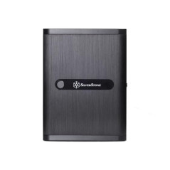 SilverStone SST-DS380 - Stockage de boîtiers Mini-ITX avec porte, noir