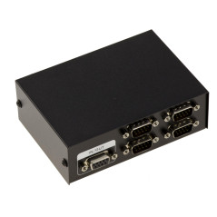 KALEA-INFORMATIQUE Boitier de partage Série RS232 switch RS-232 4 Ports. Réversible 4 entrées vers 1 sortie OU 1 entrée vers 4 s