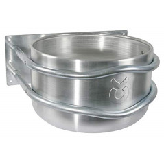 Kerbl - 32495 - Mangeoire en aluminium - Avec écoulement - Env 18 l