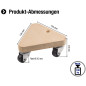 Meister 822140 Chariot à roulettes - contreplaqué - roues en PP 134 x 134 mm - 100 kg Meister 822140 Chariot à roulettes - contreplaqué - roues en PP 134 x 134 mm - 100 kg