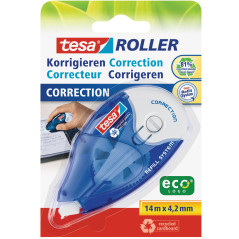 Tesa 59971-20BL Ruban correcteur -Rechargeable 14 m x 4,2 mm (Import Allemagne) bleu