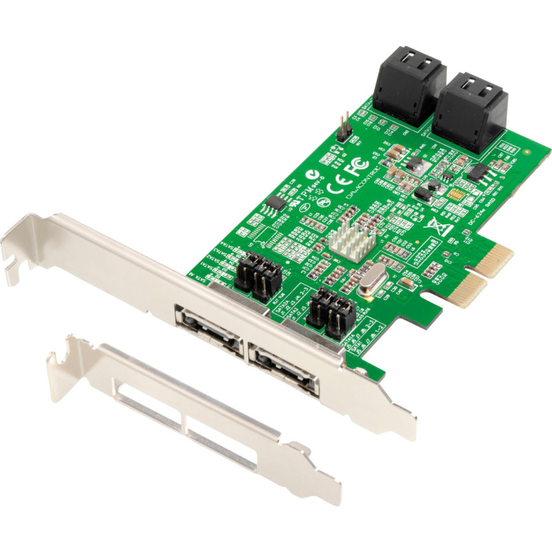 Dawicontrol DC-624E Contrôleur RAID 2 x PCI-e, 4 canaux, SATA III, RAID 0/1/5/10