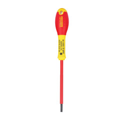 STANLEY 0-65-412 Gamme FATMAX Tournevis Électricien 4 X 100 Mm - Fabriqués En France - Lame En Acier - Revêtement Polyamide Anti