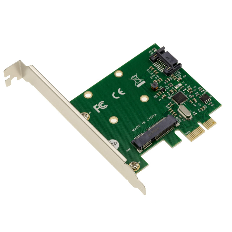 KALEA-INFORMATIQUE Carte contrôleur PCIe pour SSD mSATA et Disque Dur SATA, Interface SATA 3.0 6GB KALEA-INFORMATIQUE Carte contrôleur PCIe pour SSD mSATA et Disque Dur SATA, Interface SATA 3.0 6GB