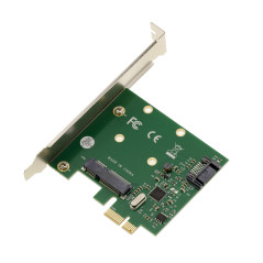 KALEA-INFORMATIQUE Carte contrôleur PCIe pour SSD mSATA et Disque Dur SATA, Interface SATA 3.0 6GB