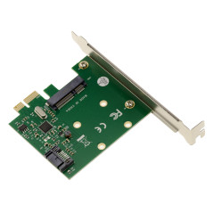 KALEA-INFORMATIQUE Carte contrôleur PCIe pour SSD mSATA et Disque Dur SATA, Interface SATA 3.0 6GB