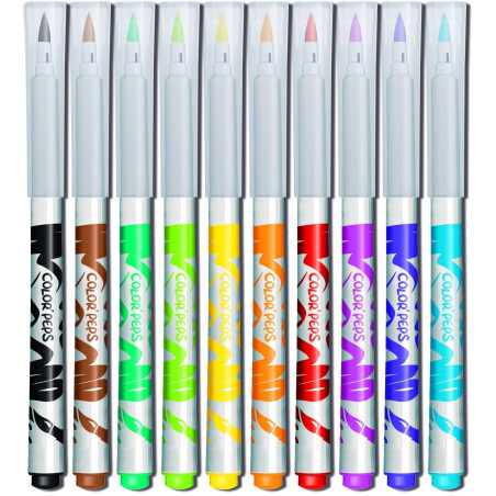 Maped 897417 33 pièces Kit de coloriage Y Compris Brosse, pointes Feutre Fineliner stylos, crayons de couleur et taille-crayon e