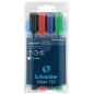 Schneider Maxx 133 Marqueur permanent Bleu Foncé Pochette de 4