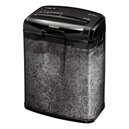 Fellowes Destructeur De Documents M-7CM, Destructeur De Papier Agrafes Carte De Crédit, Coupe Croisée, Corbeille 13L, Capacité 7