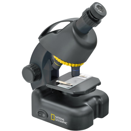 BRESSER National Geographic 9119501 40-640x Microscope avec Adaptateur pour Smartphone