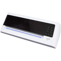 Olympia A 2024 Plastifieuse format max. DIN A 4 (230 mm), température: froid/reglable, plastifie sans support, Noir/Blanc