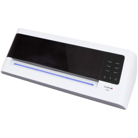 Olympia A 2024 Plastifieuse format max. DIN A 4 (230 mm), température: froid/reglable, plastifie sans support, Noir/Blanc