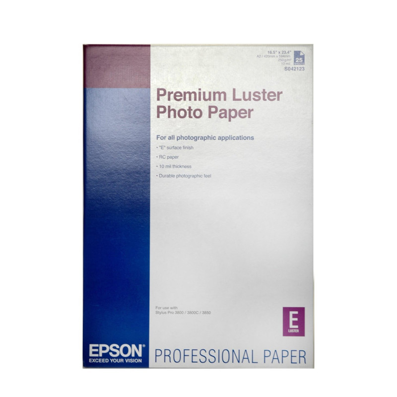 Epson Premium Luster Photo Paper Papier photo lustré A2 (420 x 594 mm) 25 feuille(s)