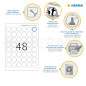 Herma 4387 Étiquettes movables/amovibles diamètre 30 A4 1200 pièces Blanc Herma 4387 Étiquettes movables/amovibles diamètre 30 A4 1200 pièces Blanc